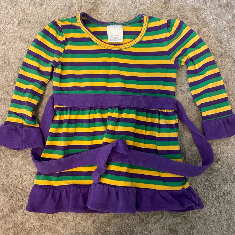 LTC love that cotton Mardi Gras dress